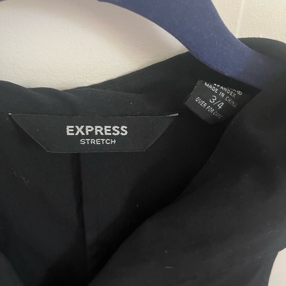 Express Sleeveless Black Top - Sz 3/4 - Picture 2 of 2